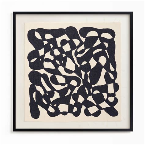 Interlude Framed Textile Art with Frame-30"x30"