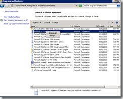 System Center Data Protection Manager: Uninstall SQL 2005