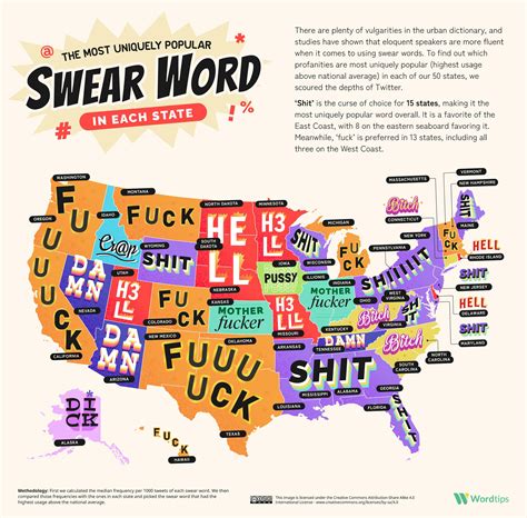 The United States of Cussing: Every U.S. State's Favorite Swear Word ...