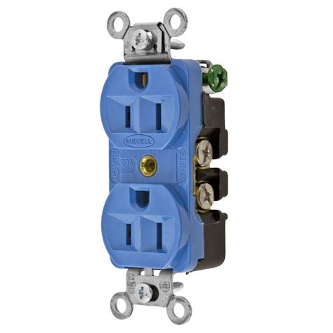 Hubbell Wiring Device-Kellems Straight Blade Receptacle, 5-15R, 15 A ...