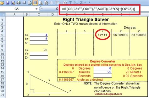 Image result for Formula for a Right Triangle