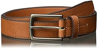 Buy Geoffrey Beene Men's Cut Edge Casual Belt With Gunmetal Buckle, Tan ...