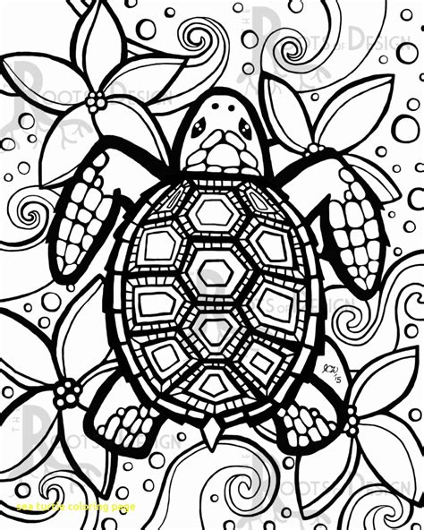 Sea Turtle Coloring Pages For Adults at genharlemblog Blog