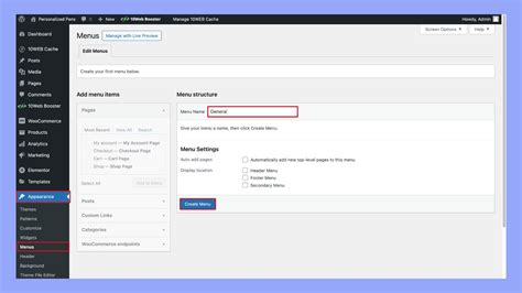WordPress Menu Tutorial 的图像结果