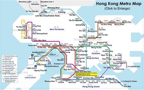 Hong Kong Subway Map: PDF Download of 2024 Metro Map