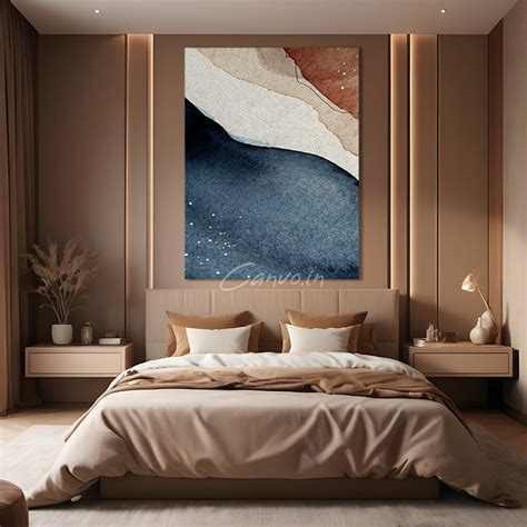 Earth Tone Abstract | Printed Wall Painting | Framed Canvas Art by ...