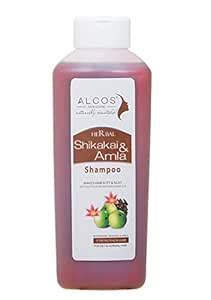 Buy ALCOS Herbal Shikakai & Amla Shampoo 500ml - Makes Hair Soft and ...