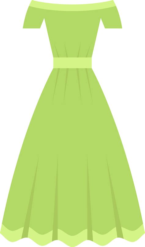Kleid in flacher Design-Clipart-Illustration 9385498 PNG