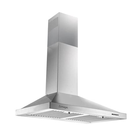 Zomagas 24 Inch Range Hood, Wall Mount Vent Hood in Stainless Steel ...