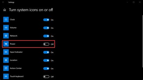 Image result for Display Power Button On Taskbar