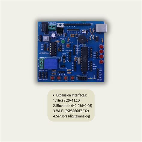 ATmega8 Development Board | AVR Microcontroller Trainer Kit