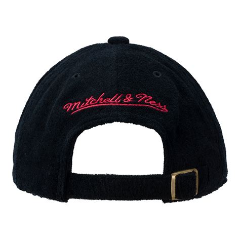 Mitchell & Ness Bills Throwback Terry Cloth Strapback Adjustable Hat ...