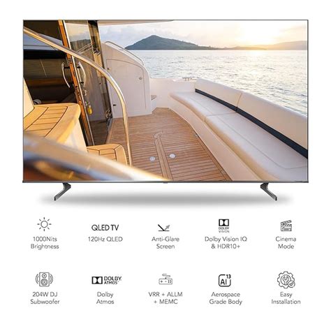 VU Masterpiece 98-inch 4K QLED Google TV | Ultra HD Smart TV with Dolby ...