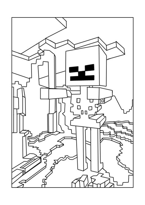 Free Minecraft coloring page to color - Minecraft Coloring Pages