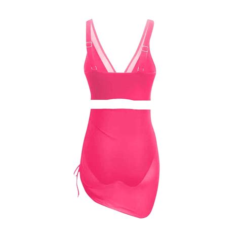 UTSJKR Bikini Sets for Women High Waisted Swim Skirt Mesh Swim Suits ...