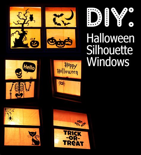 Printable Halloween Window Silhouettes Template - Employee Onboarding ...