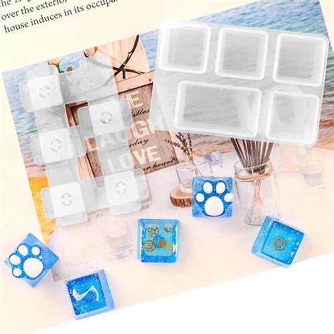 CALANDIS Keycaps Resin Mold Keycap Crafting Epoxy Mould Key Puller Cat ...