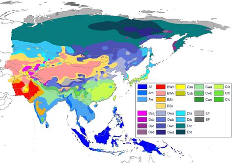 Asia Climate Map 的图像结果