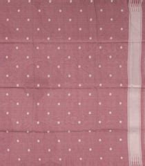 Dusty Peach Woven Art Dupion Saree With Printed Circle Motifs-BL4959 ...