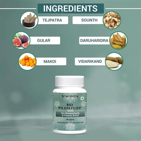 Piles Pain Relief Tablet | Piles Instant Relief Tablets | BIOAYUREDA