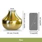 Golden Metal Flower Vase Set of 2