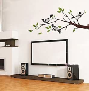 SYGA PVC Vinyl Wall Stickers for Living Room Self Adhesive Stickers ...