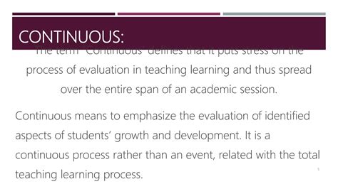 Continuous and comprehensive evaluation (cce) | PPTX