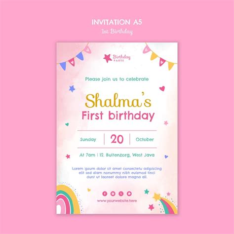 Birthday invitation Images - Free Download on Freepik