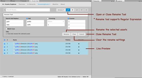 Unity Assets Explorer 的图像结果