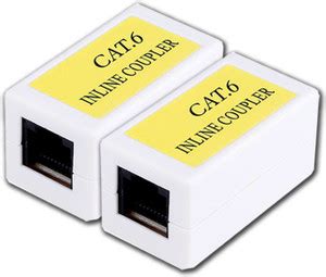 MX UTP Cat6 Inline Coupler Inline LAN Female to Female Extender Plug ...