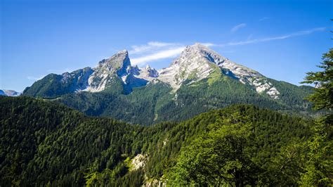 Download wallpaper 1920x1080 mountains, trees, landscape, nature, sky ...