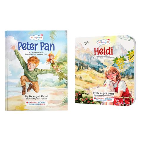 Lil Legends Illustrated Classic Story Books – Heidi & Peter Pan (Set of ...