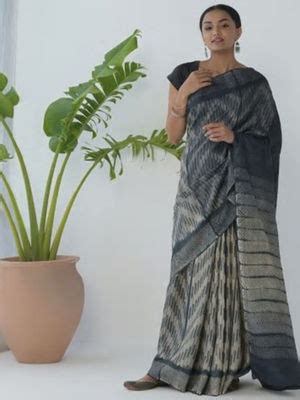 Buy Fabindia Silk Tussar Tie And Dye Sari Online
