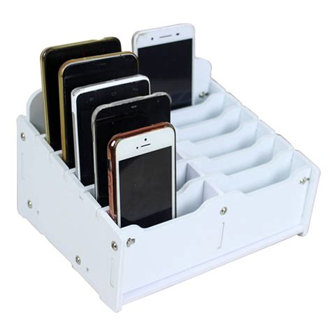 Ozzptuu Multifunctional Wooden Desktop Supplies Organizer 12-Grid ...