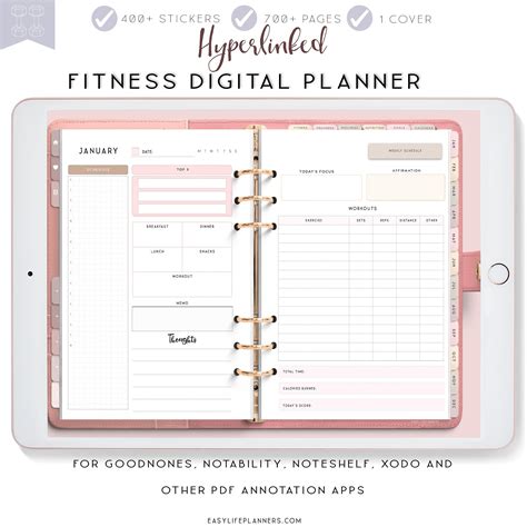 Free Digital Fitness Planner Goodnotes at Isaac Perdriau blog