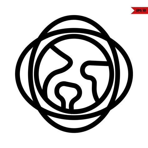 Earth Icon Simple Line 的图像结果