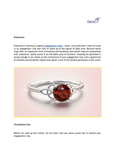 PPT - Why Spinel Rings Are Perfect For Your Engagement PowerPoint Presentation - ID:12187975