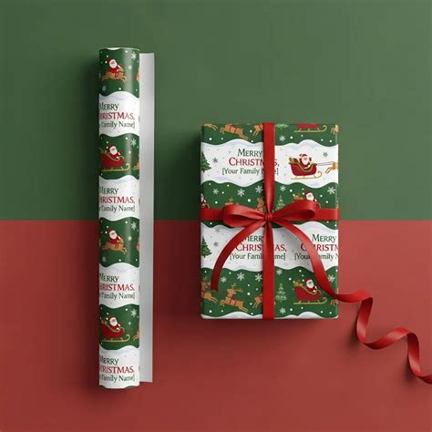 Personalised Christmas Wrapping Paper | Packagingbee AU