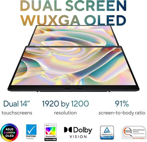 ASUS Zenbook Duo Laptop, Dual 14” OLED WUXGA Touch India | Ubuy