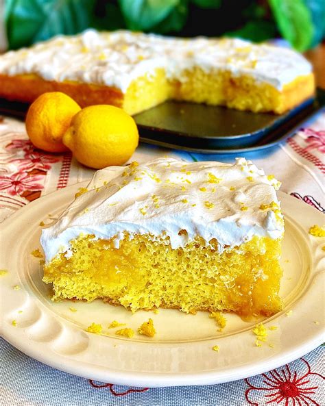 Lemon Curd Poke Cake | Recipe | Recipe using lemons, Recipes using ...