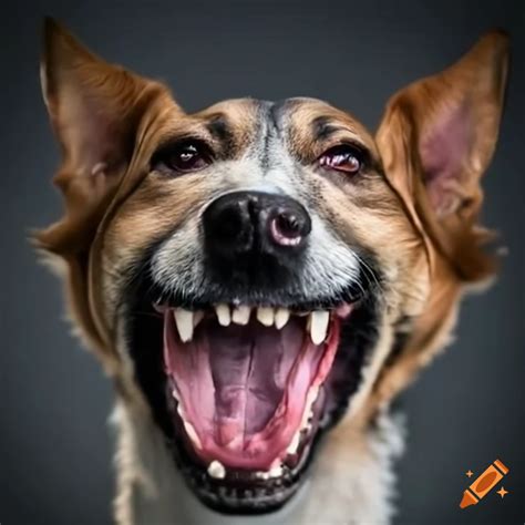 Smiling dog on Craiyon