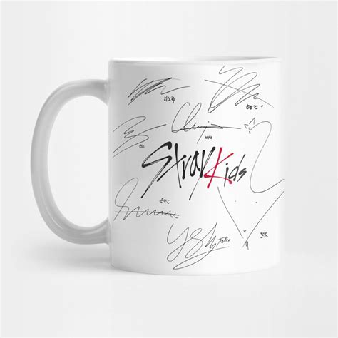 Stray Kids OT8 Mug with Signatures