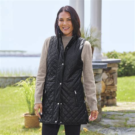 Quilted Long Vest - NorthStyle Women's Fashions