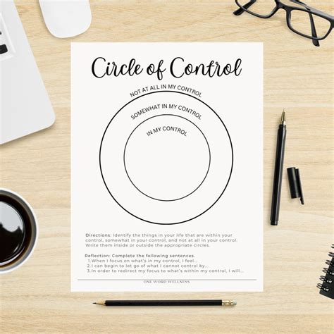 Circle Of Control Worksheet