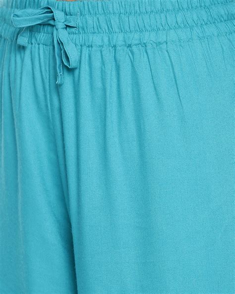 Solid Wide Leg Palazzo - Pool Side