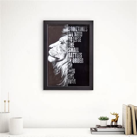 Buy Spectrum Pitch Lion Print Picture Frame - 25x35cm from Home Centre ...