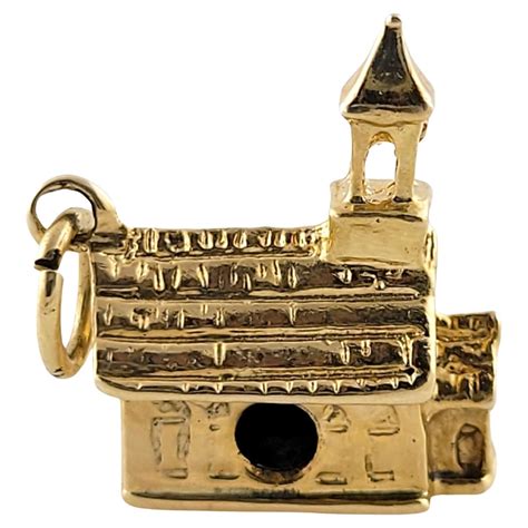 14k Yellow Gold Happy Birthday Charm For Sale at 1stDibs