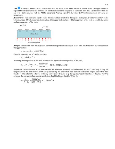 Heat and Mass Transfer 6th Edition, SI Units by Çengel & Ghajar – Solutions for Problems | PDF - introduction to heat transfer 6th edition pdf