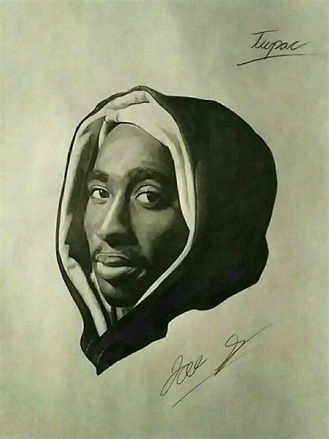 Tupac Portrait Drawing 的图像结果