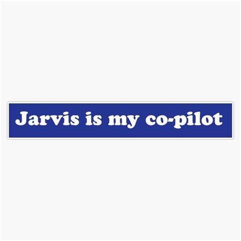 Buy Jarvis Is My Co-Pilot Vinyl Waterproof Sticker Decal Car Laptop ...